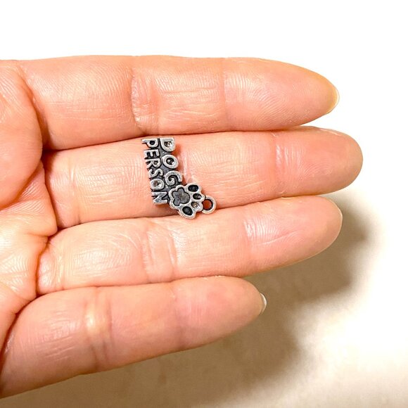 3/10$, Silver Dog Person with Paw Print Charm for Jewelry Making, DIY Projects - Picture 4 of 4